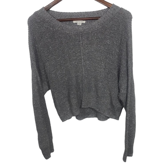 Women's American Eagle Grey Cozy Knit Sweater - Picture 1 of 13
